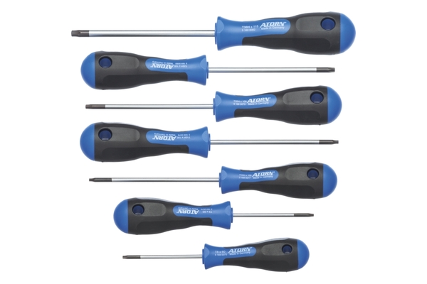 SCHRBDRHSTZ TORX Screwdriver set 7 pieces with hole TR T8 9 10