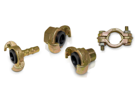 Compressed air claw couplings