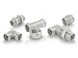 Metric fitting 24°,  stainless steel
