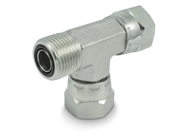 Adjustable L-fitting ORFS