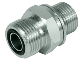 Straight adapter, ORFS - metric