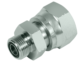 Straight adaptor ORF-ORM (ORFS UNION NUT - ORFS MALE THREAD)