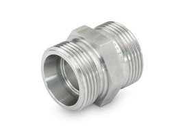 Straight union G - stainless steel