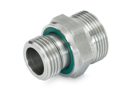 Straight male union GE/ED (inch) - stainless steel