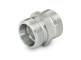 Straight union G - stainless steel