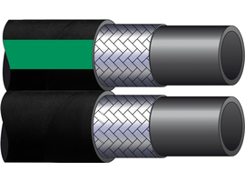 Braided Hose SP1plus FL..S (exceeds EN 857 - 1SC) smooth cover