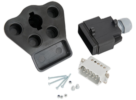 Electrical plug 10 poles male side