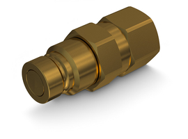 Flat-Face 2FFI male coupling (brass)