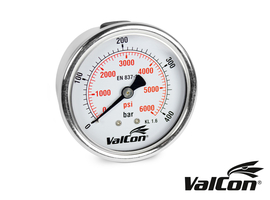 Valcon® manometers NG63 (procesaansluiting achter)