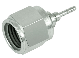 Swage nippel with pressure-gauge connection