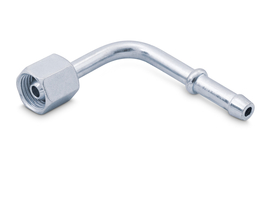 Nipple 90° with union nut - low pressure