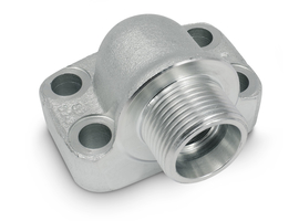 Flange with sealing edge connection 90° 6000 PSI