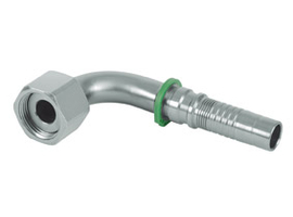 ORFS 90° with special leg length and union nut (HV)