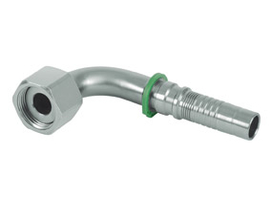 ORFS 90° with swivel nut (HV)