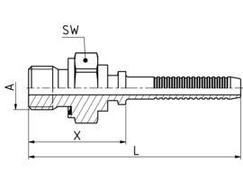 Male thread BSP with profile gasket (XJ)