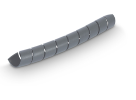 Plastic hose protector spiral SKW-RAIL grey