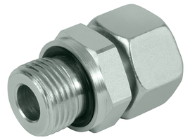 Straight screw-in fitting pre-assembled GES/ED (EVGE) - metric