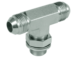 Adjustable tee screw-in union - JIC-BSP