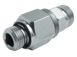 Rotating ball centered tube fitting D/GE