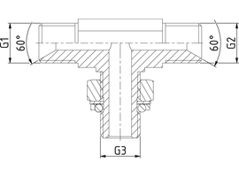 Einstellbarer T-Stutzen BSP-BSP-BSP