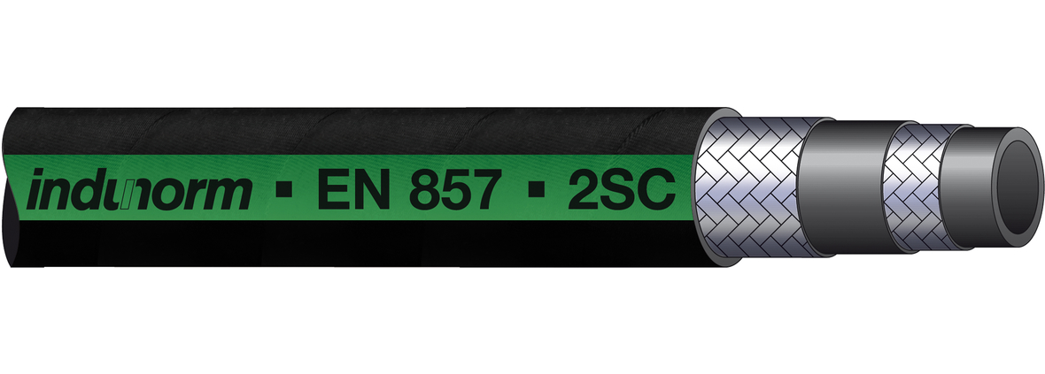 Braided Hose 2SC..S (EN 857 - 2SC) smooth cover