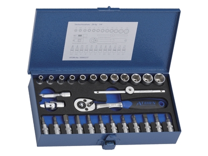 Socket wrench set 1/4'', 28 pcs.