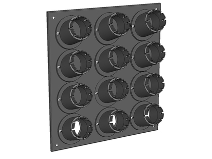 Die set rack for wall mounting for die set type IP40