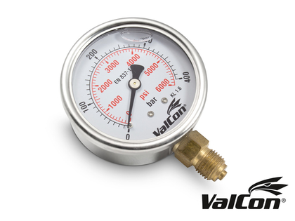 Valcon® pressure gauge NG63, connection: lower